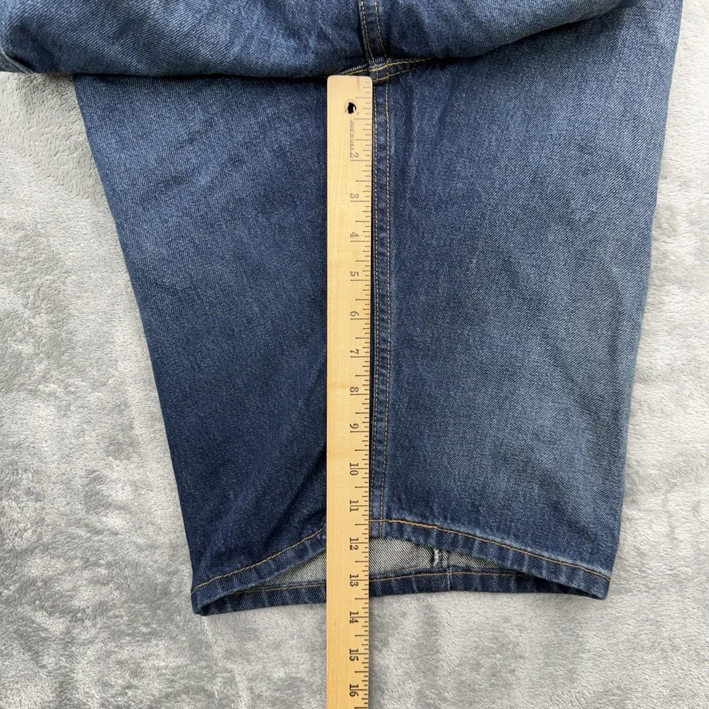Levi's 569 Jean Loose Shorts Men's Size 38 Blue Denim Bermuda 90s Y2K